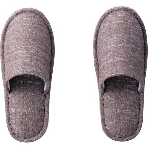 外縫いスリッパ ブラウン L 5足入