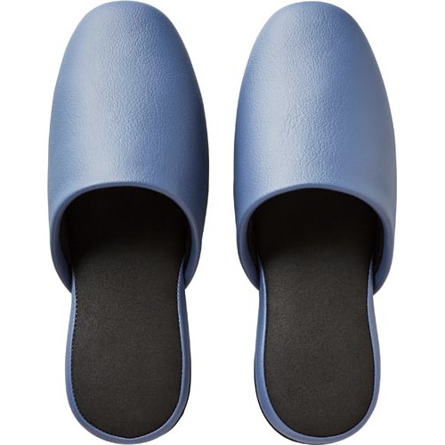 脱げにくいビニールスリッパ ブルー×5