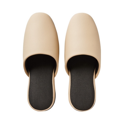 脱げにくいビニールスリッパ ベージュ×5