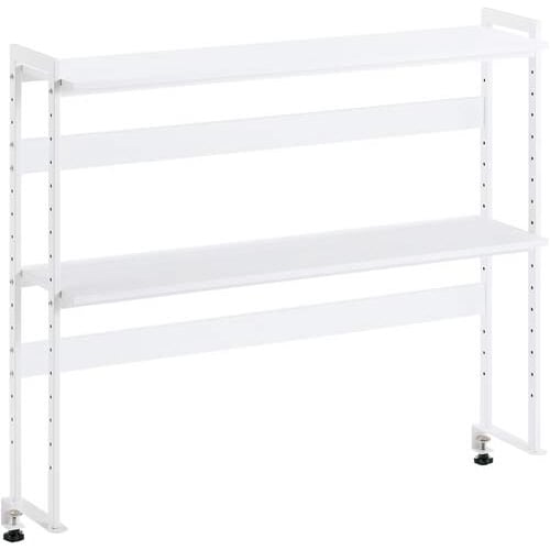 デスク周りデスクラック2段W1000スノーホワイト