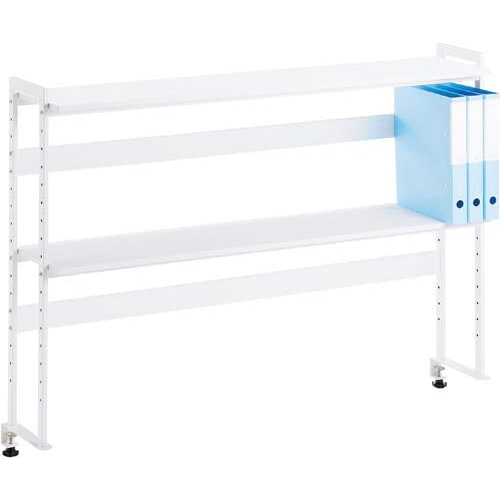 デスク周りデスクラック2段W1200スノーホワイト