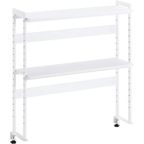 デスク周りデスクラック2段W800スノーホワイト