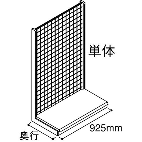 YF片面メッシュ幅900 単体D400H1500
