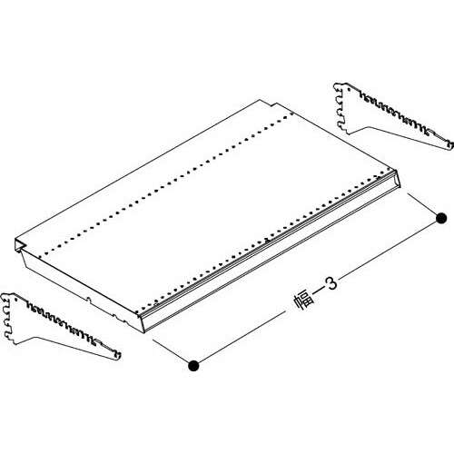 YFシリーズ標準棚 幅900用 D350H30