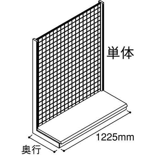 YF片面メッシュ幅1200 単体D400H1500
