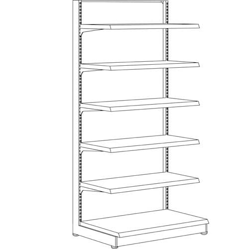 YF什器(ボード)片面1連 H1800D400
