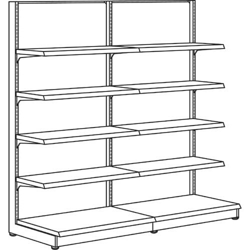 YF什器(ボード)片面2連 H1650D400