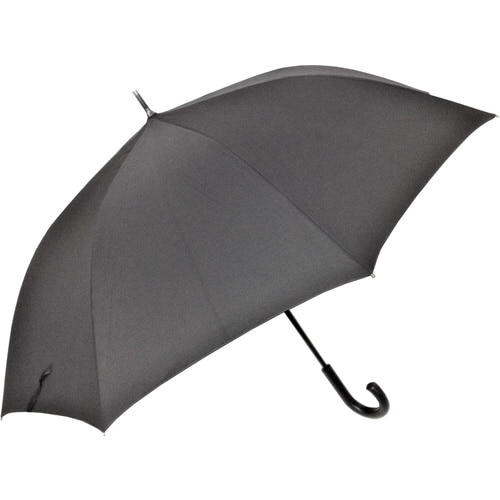 傘 紳士 ジャンプ長傘 70cm 黒 ×6