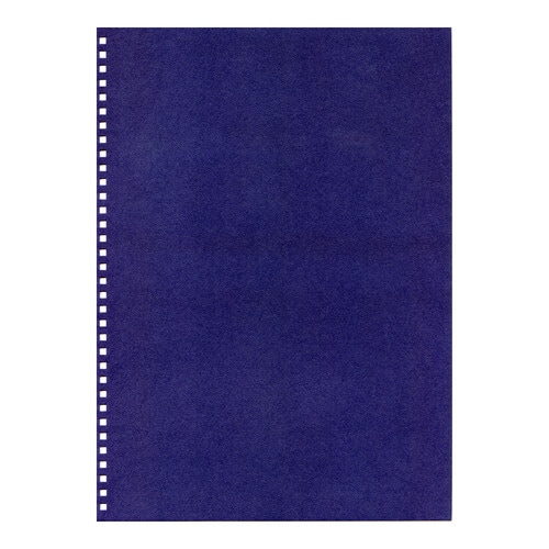 ダブルループリング製本カバーハード ブルー×4