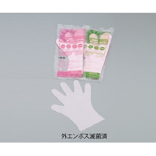 サニメント手袋PE外エンボス付滅菌済 M 20枚