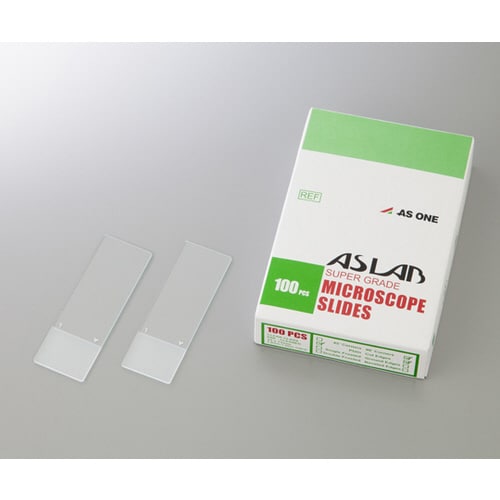 スライドガラス縁研磨・透明フロスト