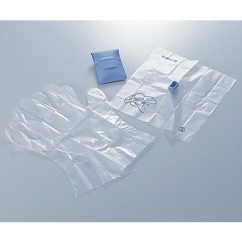 人工呼吸用マウスシートRG ポリ手袋付き 3枚