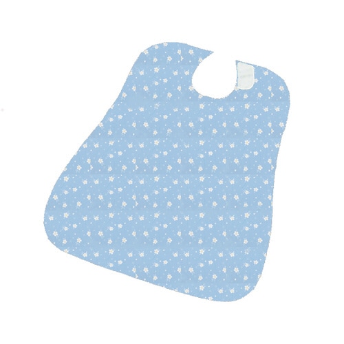 さわやか食事用エプロン さくらブルー 2枚入