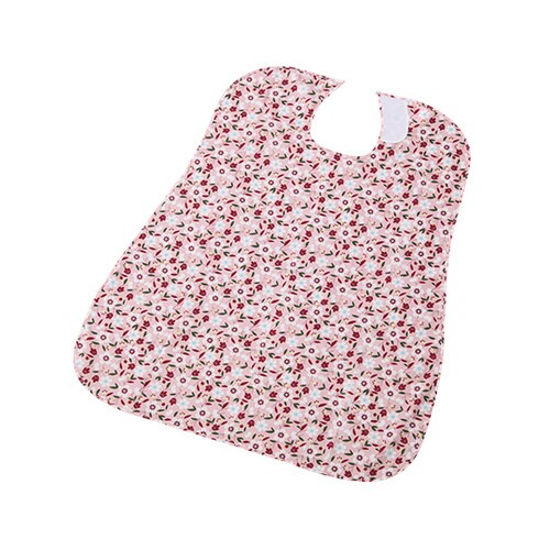 さわやか食事用エプロン 花びらピンク 2枚入