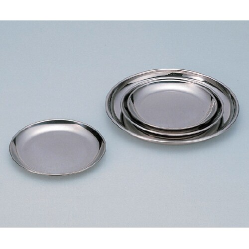 ステンレス丸皿 (径142×13mm) 2個