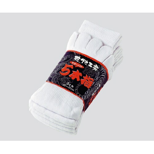 5本指ソックス 白 10足入