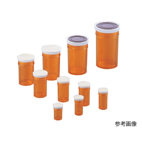 スチロール棒瓶(標本瓶) 120mL S−120茶