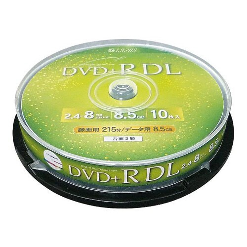 DVD+R DL データ用 10枚スピンドル
