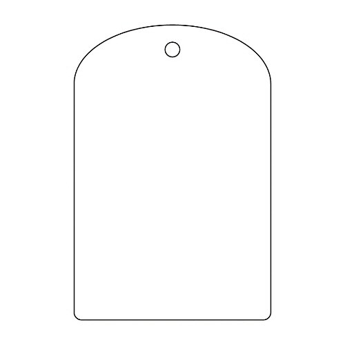 バルブ開閉札 無地 特15−300