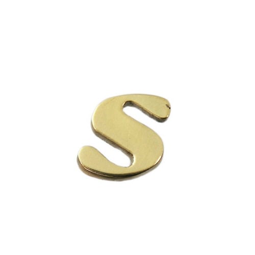 QS20−S 真鍮ゴールド文字 小文字s