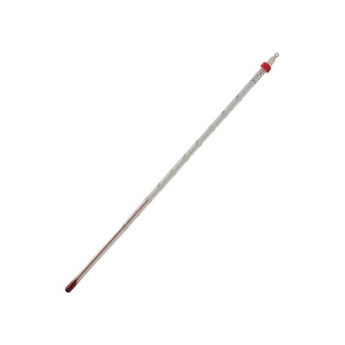 赤液棒状温度計 −30ー105℃