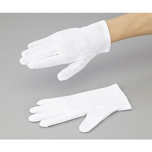 アズピュア綿スムス手袋マチ付 L 12双入