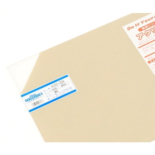 アクリルキャスト板 300×450×3mm 透明