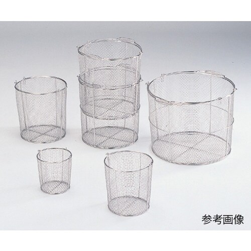 ステンレス丸型洗浄カゴ(テーパ付) 中