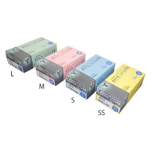 075851 ニトリル手袋 ブルー SS