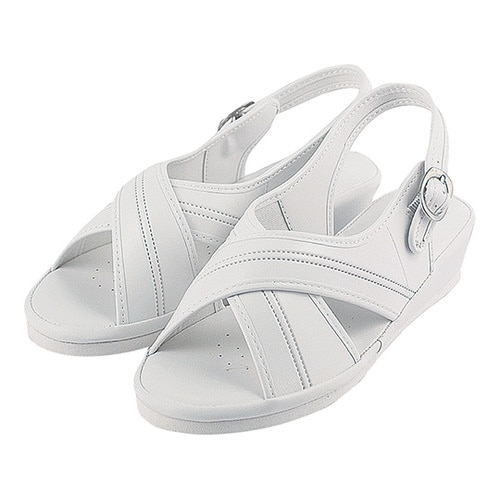 クロスサンダル ホワイト S