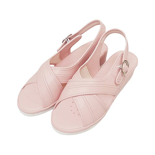 クロスサンダル ピンク M