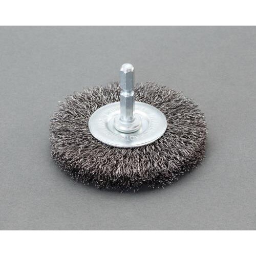 ワイヤーブラシ 6角軸(平型/銅線) 75mm