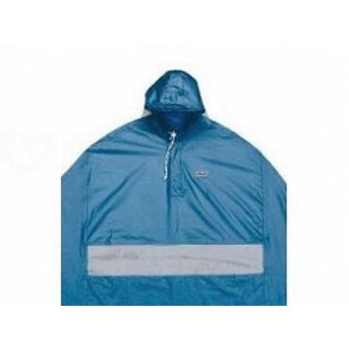 窓付きポンチョ フリーサイズ/ブルー×2