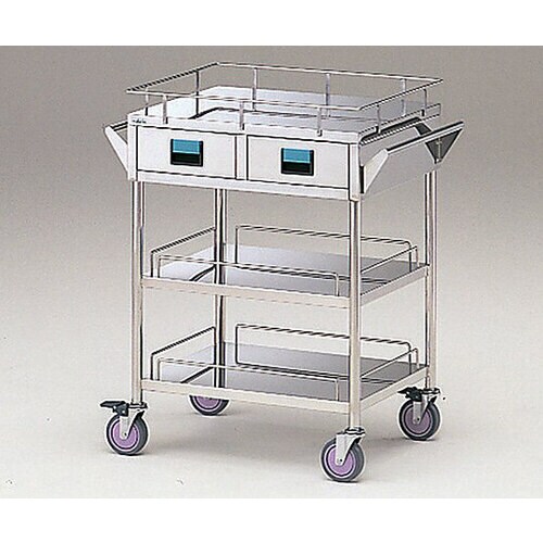 カラフルカート 3段−青 750×450×855