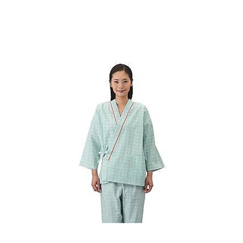 患者衣(上衣・男女兼用) 59−463 グリーンS