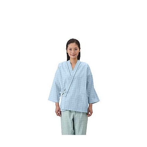 患者衣(上衣・男女兼用) 59−461 ブルーLL