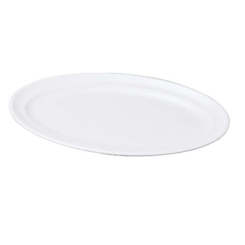 ニューホワイト 小判盛皿 47cm