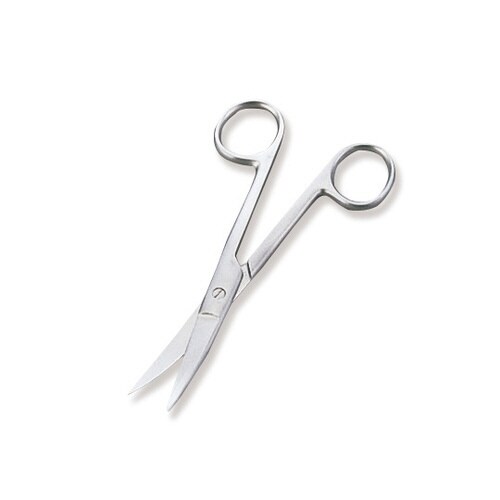 外科剪刀(ディスポタイプ6本入) 両尖 曲