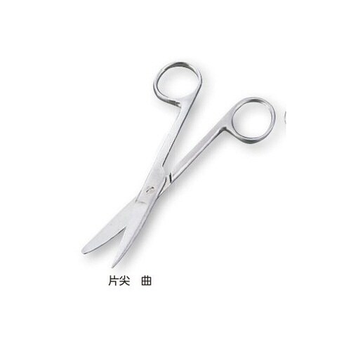 外科剪刀(ディスポタイプ6本入) 片尖 曲