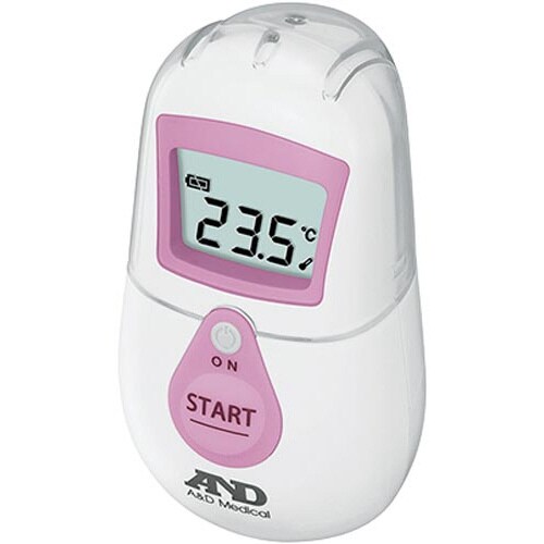 医≫非接触体温計 でこピッと ピンク