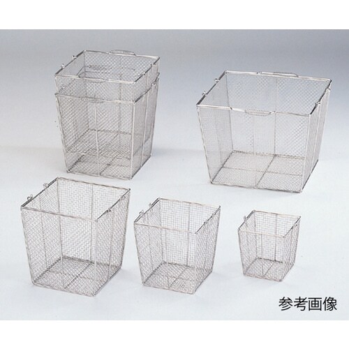 ステンレス角型洗浄カゴ(テーパ付)大