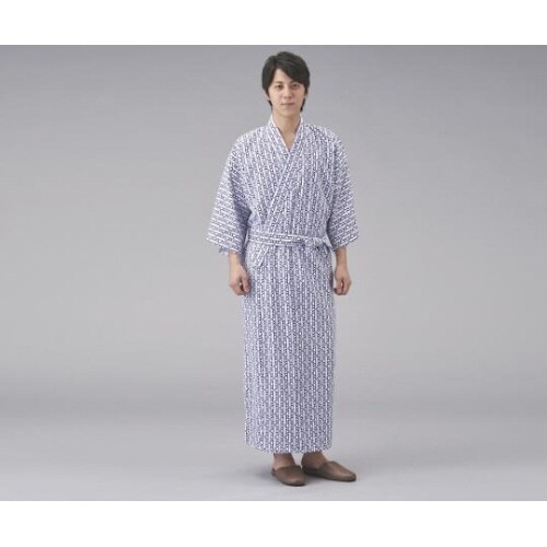 ソフトガーゼ寝間着男性用 紺LL