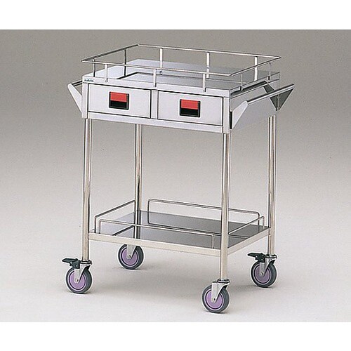 カラフルカート 2段−赤 750×450×855