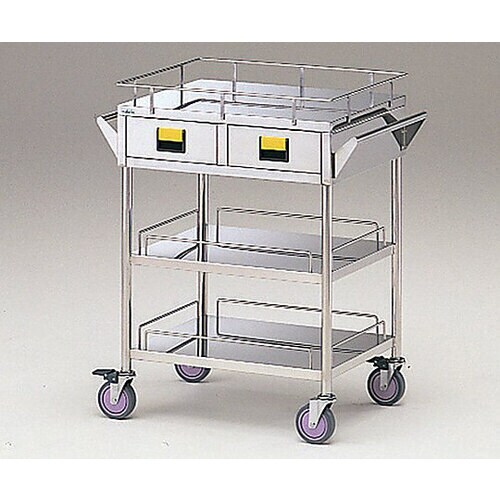 カラフルカート 3段−黄 750×450×855