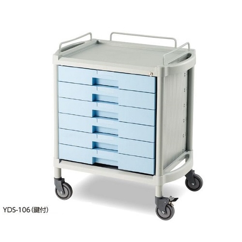 ユーティリティカート 鍵付き 浅型6段