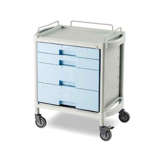 ユーティリティカート 鍵付き 浅型2段 深型2段