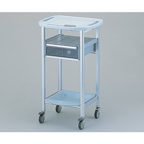 パソコン処置カート 固定式(引出し付き) ブルー
