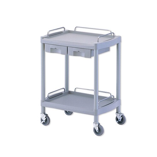 ワゴン2段 引出し2個付き 655×455×825