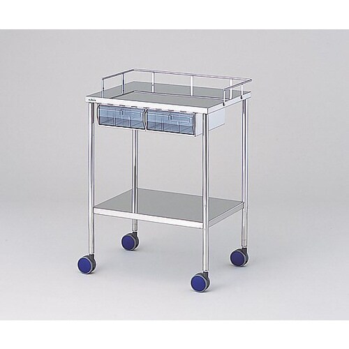 MRI用処置車 プラスチック引出し2連付