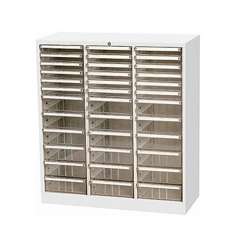 トレーキャビネット 浅・深型各6段3列